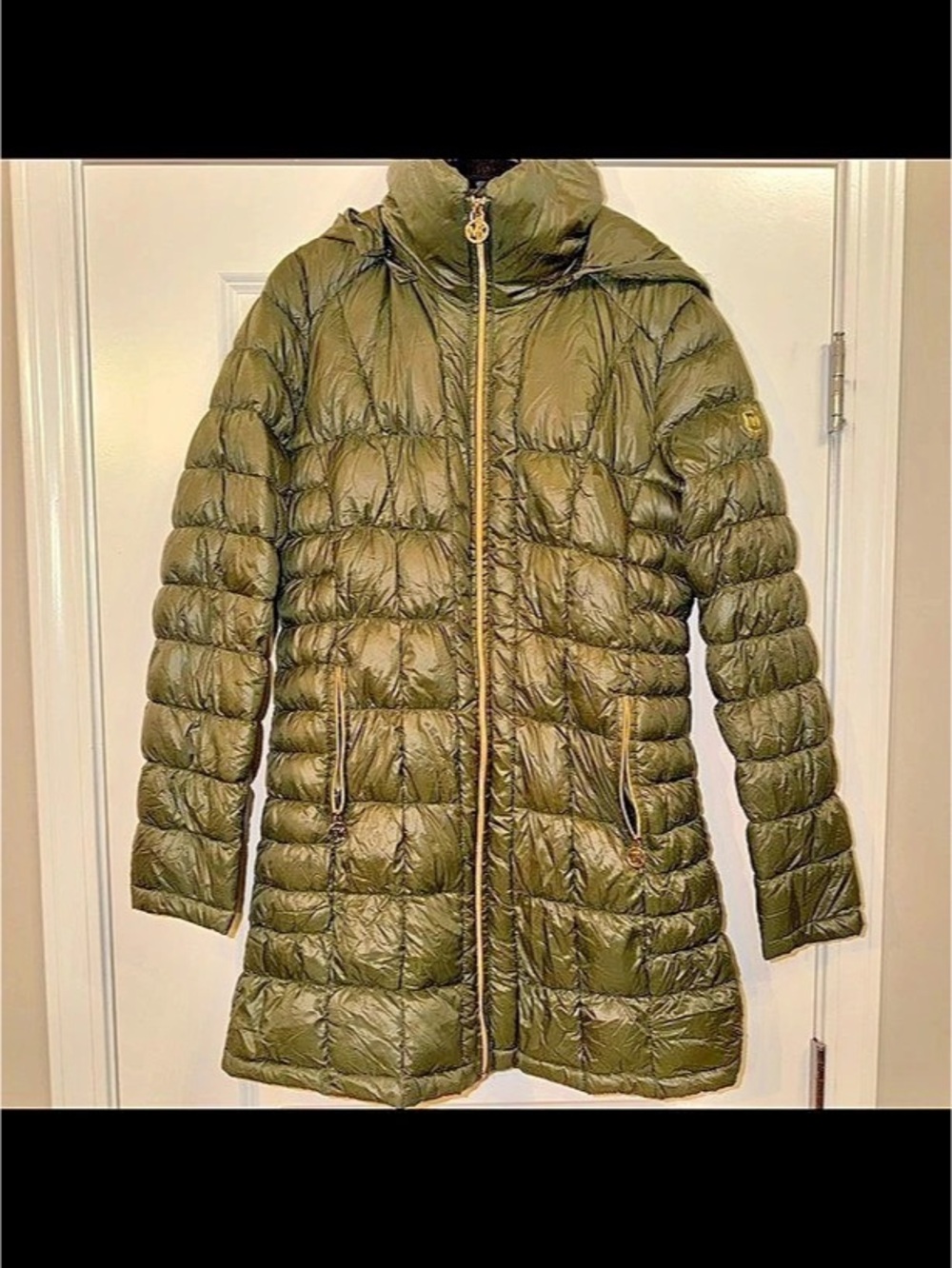 Michael Kors Packable Down Puffer Coat, Green